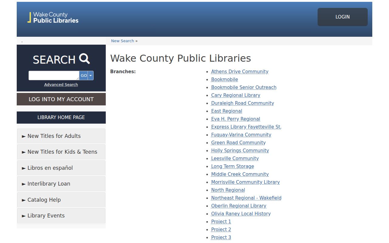 Garner people directories research in the Wake County library catalog